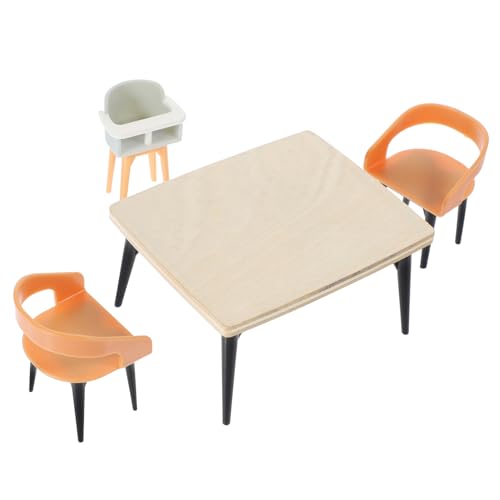 NAMOARLY 1Satz Modell für Esszimmer Europäischer Stühle und Babystuhl Realistische Deko für Puppenhäuser NAMOARLY 1Satz Modell für Esszimmer Europäischer Stühle und Babystuhl Realistische Deko für Puppenhäuser von NAMOARLY