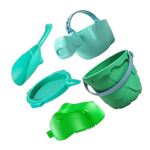 NAMOARLY 5-teiliges Strandschaufel-Set Für Kinder | Dinosaurier-Thema | Sandkastenspielzeug | Strandburg-bauspielzeug | Sandeimer Für Jungen Und Mädchen NAMOARLY 5-teiliges Strandschaufel-Set Für Kinder | Dinosaurier-Thema | Sandkastenspielzeug | Strandburg-bauspielzeug | Sandeimer Für Jungen Und Mädchen von NAMOARLY