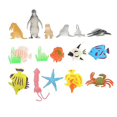 NAMOARLY 1Satz Tiere Modelle Teiliges Mit Tierfiguren Und Wasserpflanzen Für Kreativität Und Lernen Über Meeresleben von NAMOARLY