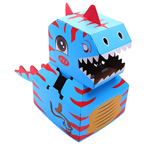 NAMOARLY 1Satz Tragbarer DIY Dinosaurier Karton für Kreatives Basteln Sicheres und Pädagogisches zum Geburtstag oder Festivitäten Leuchtende Farben für Mehr Spaß von NAMOARLY