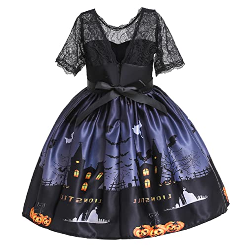 NAMOARLY Kopfschmuck 1Stk Geister-Outfit Prinzessinnenkleider für Mädchen Ballkleid schwarz Hexenkostüm-Outfit Kinderkleidung Cartoon-Rock Halloween-Hexenkostüm Abschlussball die Hexe von NAMOARLY