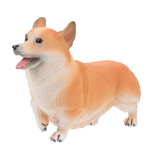 NAMOARLY 1Stk Corgi-Hundeverzierung Hündchenspielzeug Künstliche Corgi-Hundefiguren kinderzimmer zubehör Kinderzimmer Dekoration Modelle Spielzeuge Corgi-Ornament entzückendes Hundemodell von NAMOARLY