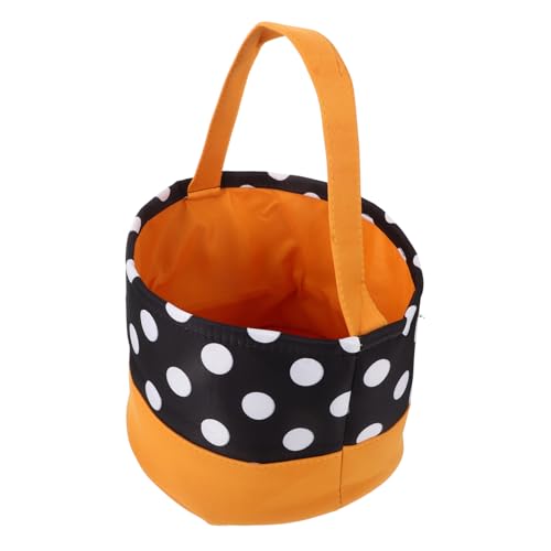 NAMOARLY 1Stk Halloween-Einkaufstasche Sackleinen-Tasche Geschenketüte Geschenkkörbe halloween tüten Korb Tasche mit Halloween-Motiv Snackbehälter Schädel Süßigkeitentasche schmücken Stoff von NAMOARLY