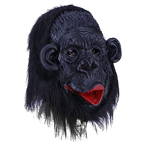 NAMOARLY 1Stk Orang-Utan- für Party gruseliges Halloween Horror-Kopfmaske für Halloween halloweenmaske halloween masken gruselige Halloween- Geistermaske Black NAMOARLY 1Stk Orang-Utan- für Party gruseliges Halloween Horror-Kopfmaske für Halloween halloweenmaske halloween masken gruselige Halloween- Geistermaske Black von NAMOARLY