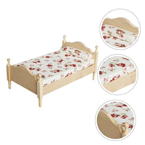 NAMOARLY 1Stk Puppenstuben-Einzelbett mit Matratze Puppenhausbett Puppenstubenmöbel kinderzimmerdeko Dekoration kinderzimmer beige Einzelbett-Modell Miniaturmöbel hölzern Weiß NAMOARLY 1Stk Puppenstuben-Einzelbett mit Matratze Puppenhausbett Puppenstubenmöbel kinderzimmerdeko Dekoration kinderzimmer beige Einzelbett-Modell Miniaturmöbel hölzern Weiß von NAMOARLY