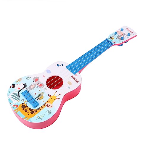 NAMOARLY Spielzeug 1Stk Ukulele-Spielzeuggitarre für Kinder Spielzeuge Kinder Spielen Gitarre Musikinstrumente Gitarren Kinder-Ukulele Cartoon Tiermuster Ukulele Dropshipping Mehlgläser von NAMOARLY