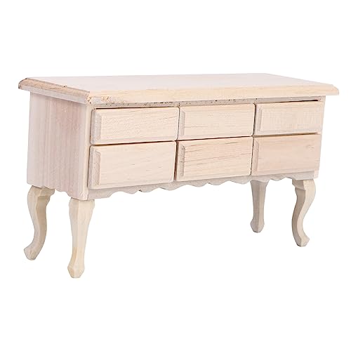 NAMOARLY 1Stück Miniaturmöbel DIY Mini Schreibtisch Aus Holz Für Puppenhaus Deko Charmantes Zubehör Für Mini Und Kreative Projekte von NAMOARLY