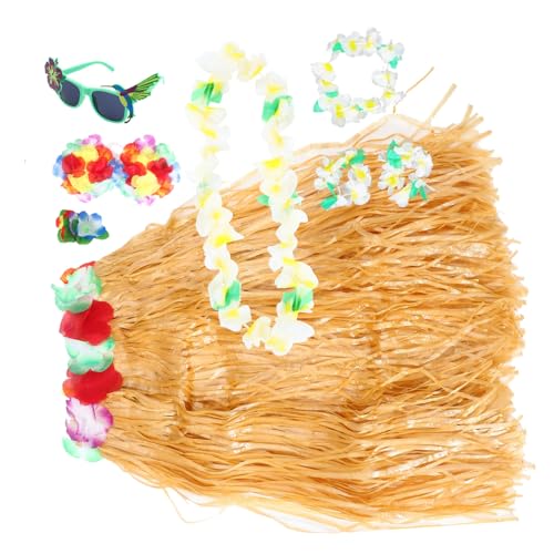 NAMOARLY 1satz Hawaiianisches Party-dekorationsset Luau-accessoires Mit Blumenkranz Haarclip Sonnenbrille Und Strohhut Für Strandparty Und Geburtstagsfeiern -teilig NAMOARLY 1satz Hawaiianisches Party-dekorationsset Luau-accessoires Mit Blumenkranz Haarclip Sonnenbrille Und Strohhut Für Strandparty Und Geburtstagsfeiern -teilig von NAMOARLY