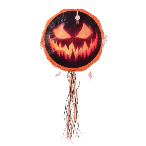 NAMOARLY 1stk Kürbis Piñatas Ballondekorationen Mexikanische Pinatas-figur Mexikanische Süßigkeiten Halloween-dekor Party Girlandendekor Außendekorationen Falten Papier Draht Ziehen Kind von NAMOARLY