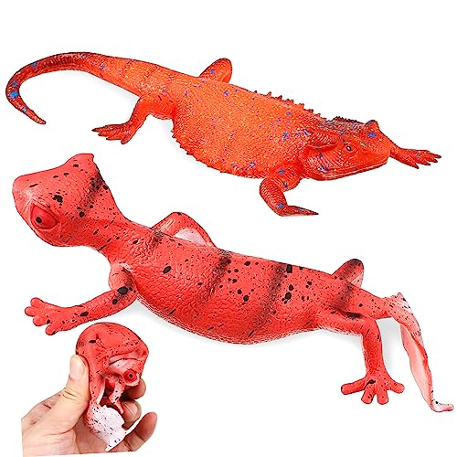 NAMOARLY 2 STK Reptilienspielzeug Tierfiguren Tiere Statuen Landschaftsornamente PVC von NAMOARLY