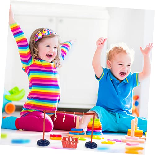 NAMOARLY 2 Sätze Puppen Kleiderständer mit Mini Kleiderbügeln Puppenkleidung Organizer für Spielhaus Robustes für Mädchen Praktische Aufbewahrung von Puppenkleidern von NAMOARLY