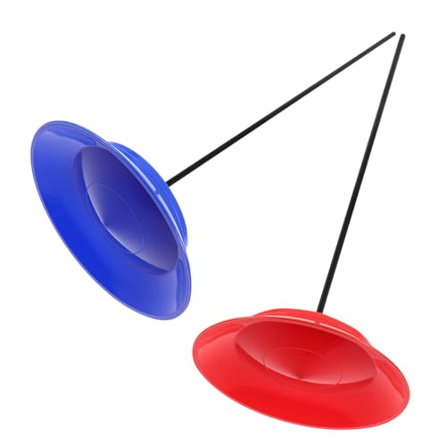 NAMOARLY 2 Sets Kinderspielzeug Jonglierstäbe Mit Rotierenden Platten Zirkus-Performance-Requisiten Handtrick-Platte Für Kinder Und Erwachsene von NAMOARLY