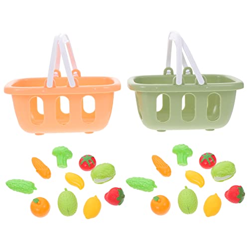 NAMOARLY Aufbewahrungskörbe Für Gemüse Für Kinder 2 Sets Mini-kunststoffkörbe Zum Spielen Und Lernen von NAMOARLY