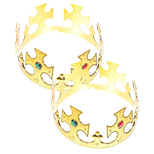 NAMOARLY 2 Stk goldene Königskrone Kronen Dekorationen Korona Karton Krone Topper halloween kleidung halloween costumes königliche mittelalterliche krone Halloween -Party -Requisite NAMOARLY 2 Stk goldene Königskrone Kronen Dekorationen Korona Karton Krone Topper halloween kleidung halloween costumes königliche mittelalterliche krone Halloween -Party -Requisite von NAMOARLY