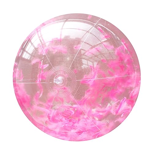 NAMOARLY 2 Stück Aufblasbare Strandbälle mit Federn Transparente PVC Schwimmbälle für Strand und Rosa Blau Kinderfreundliches für Sommerunterhaltung NAMOARLY 2 Stück Aufblasbare Strandbälle mit Federn Transparente PVC Schwimmbälle für Strand und Rosa Blau Kinderfreundliches für Sommerunterhaltung von NAMOARLY