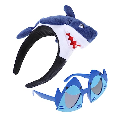 NAMOARLY 2 Stück Hai-stirnband-brille Die Geburtstag Figur Hai-brille Partystirnband Requisiten Anziehen Haiförmiges Stirnband Hai Partygeschenke Hai-haarband Blue Plastik NAMOARLY 2 Stück Hai-stirnband-brille Die Geburtstag Figur Hai-brille Partystirnband Requisiten Anziehen Haiförmiges Stirnband Hai Partygeschenke Hai-haarband Blue Plastik von NAMOARLY