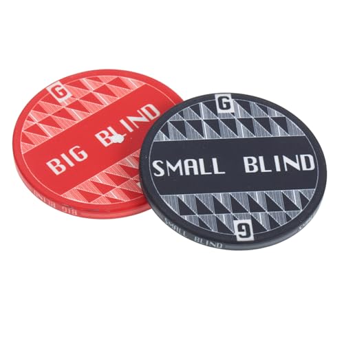 NAMOARLY 2stücke Keramische Dealer Chips Runde Poker Buttons Für Texas Hold Hochwertige Ersatzbuttons Für Poker Spiele Große Und Kleine Blinds von NAMOARLY