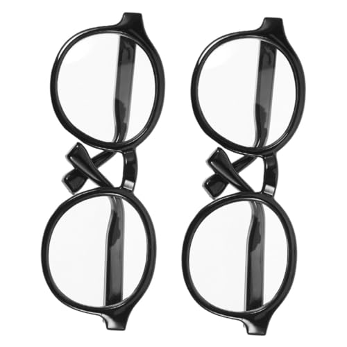 NAMOARLY 2 Stück Mini Brille für Puppen Schwarze Rahmen mit Transparenten Gläsern Geeignet für Baumwollpuppen Vielseitiges Puppenzubehör für Bastel Anziehspiele NAMOARLY 2 Stück Mini Brille für Puppen Schwarze Rahmen mit Transparenten Gläsern Geeignet für Baumwollpuppen Vielseitiges Puppenzubehör für Bastel Anziehspiele von NAMOARLY