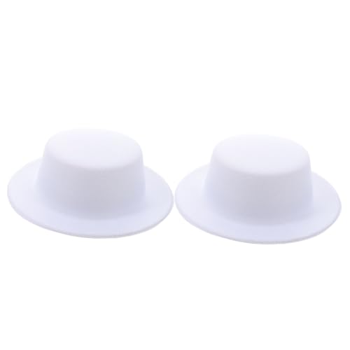 NAMOARLY Perücke Herren Dutt Hilfe Einfach Mini Hut Accessoires Diy Kopfband Ütze Homburg Handgemachte Haarschmuck Material 17cm Für Kreative Kopf Und Haarstyling Projekte von NAMOARLY