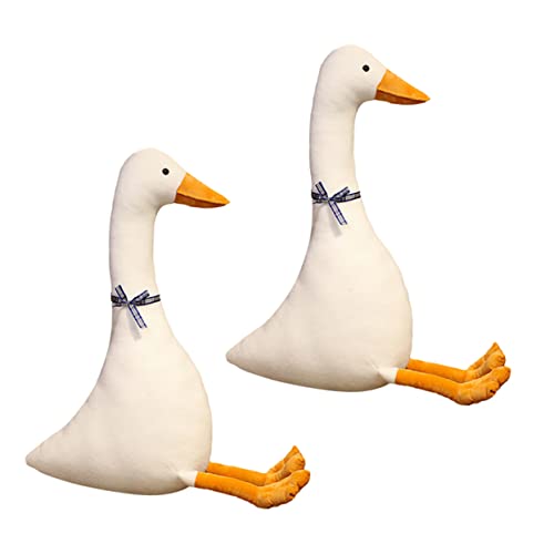 NAMOARLY 2 Stück Puppe Plüschtier Plüschtiere Gans Stofftier Gefüllte Gans Groß Gans Tierisches Kuscheltier Plüschspielzeug Tierischer Plüsch Tierspielzeug Pp Baumwolle von NAMOARLY