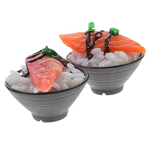 NAMOARLY 2 Stück Realistisches Fake Food Modell für Spielküchen Beef Rice und Sushi Reis Modell Dekoratives für Fotorequisiten Material Sicher und Attraktiv NAMOARLY 2 Stück Realistisches Fake Food Modell für Spielküchen Beef Rice und Sushi Reis Modell Dekoratives für Fotorequisiten Material Sicher und Attraktiv von NAMOARLY
