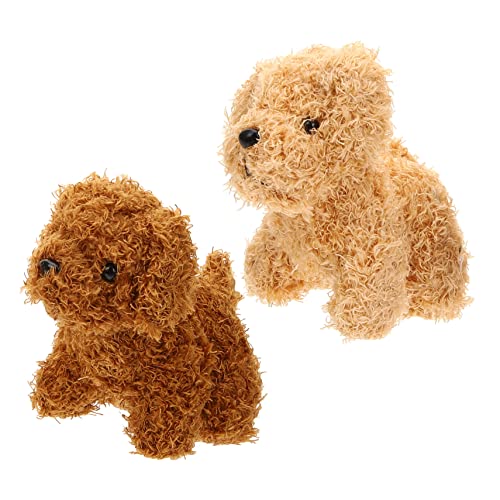 NAMOARLY Kinder Stofftier Hund Welpe Plüsch Spielzeug 2 Pack Tasche Schlüsselanhänger Für Geburtstagsgeschenk von NAMOARLY
