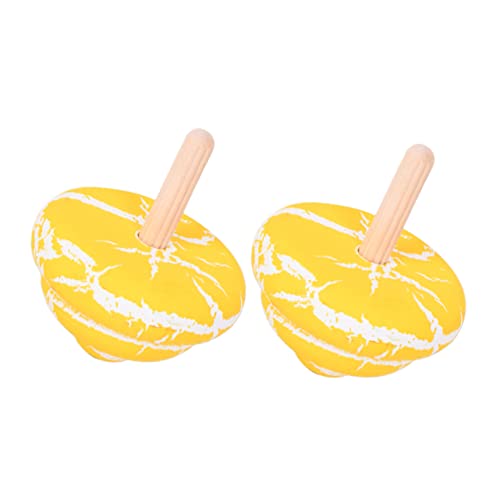 NAMOARLY 2 Stück Spitze knacken für kinderspielzeug dekompression Lustiges spielzeuge kognitives Kreiselspielzeug aus Holz hölzern Yellow NAMOARLY 2 Stück Spitze knacken für kinderspielzeug dekompression Lustiges spielzeuge kognitives Kreiselspielzeug aus Holz hölzern Yellow von NAMOARLY