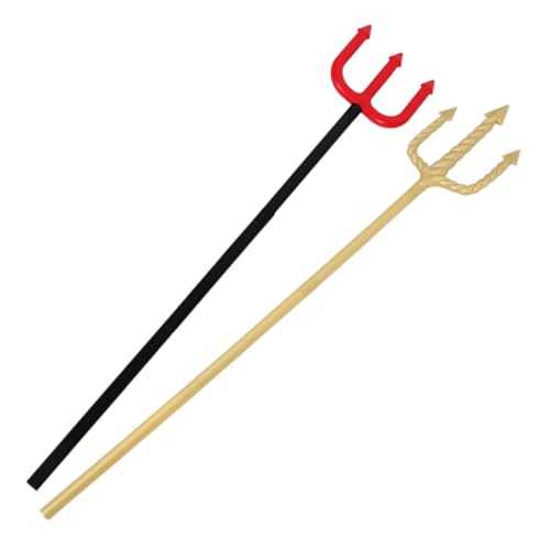 NAMOARLY 2 Stücke Halloween Teufel Prop Kunststoff Pitchfork Für Cosplay Party Dämon Teufel Pitchfork Kostüm Zubehör Für Erwachsene Und Kinder NAMOARLY 2 Stücke Halloween Teufel Prop Kunststoff Pitchfork Für Cosplay Party Dämon Teufel Pitchfork Kostüm Zubehör Für Erwachsene Und Kinder von NAMOARLY