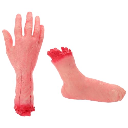 NAMOARLY 2pcs Realistische Simulation Hand Und Fuß Requisiten Trick Requisiten Leicht Zu Reinigen Für Halloween von NAMOARLY