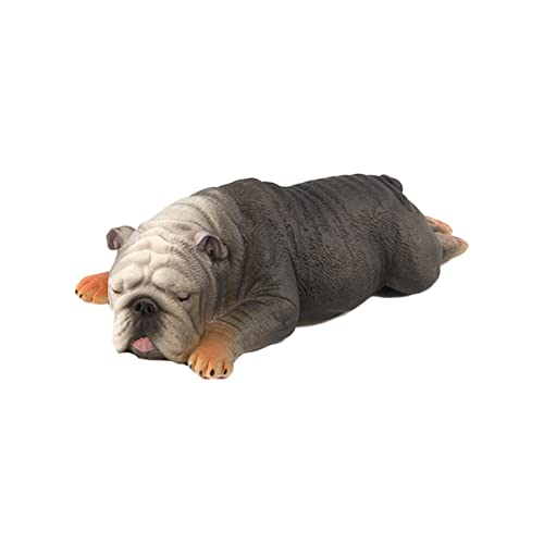 NAMOARLY 2 Stücke Simulations-Bulldogge Hundemodell Kinderspielzeug Hundefigur Modell von NAMOARLY
