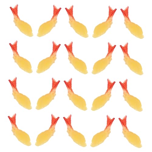 NAMOARLY 20 Stück Gefälschte Mini-Requisiten Aus Japanischen Garnelen, Lebensechte Tempura-Modell-Simulation, Meeresfrüchte-Display-Dekoration Für Puppenhaus-küchenbedarf NAMOARLY 20 Stück Gefälschte Mini-Requisiten Aus Japanischen Garnelen, Lebensechte Tempura-Modell-Simulation, Meeresfrüchte-Display-Dekoration Für Puppenhaus-küchenbedarf von NAMOARLY