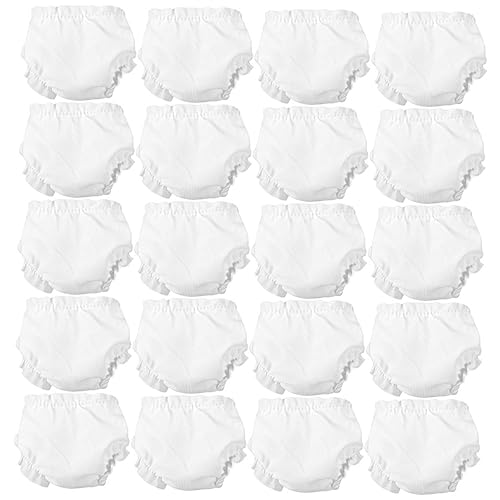 NAMOARLY 20 Stück Teiliges Elastische Puppenunterwäsche aus Verstellbare Waschbar und Hautfreundlich Praktische Puppenkleidung für Basteln von NAMOARLY