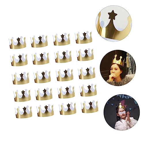 NAMOARLY 20 Stück Teiliges Goldene Papierkronen für Geburtstag Shower Party Handgemacht Stabil Leicht und Passend für Erwachsene zum Basteln und Dekorieren NAMOARLY 20 Stück Teiliges Goldene Papierkronen für Geburtstag Shower Party Handgemacht Stabil Leicht und Passend für Erwachsene zum Basteln und Dekorieren von NAMOARLY