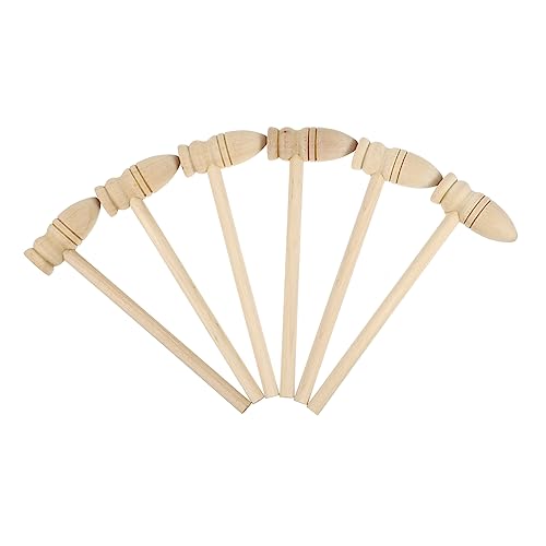 NAMOARLY 20 Stück Teiliges Mini Holzhammer für Kreatives Lernspielzeug Geschicklichkeit und Greiffähigkeit Sicher und Vielseitig Einsetzbar von NAMOARLY