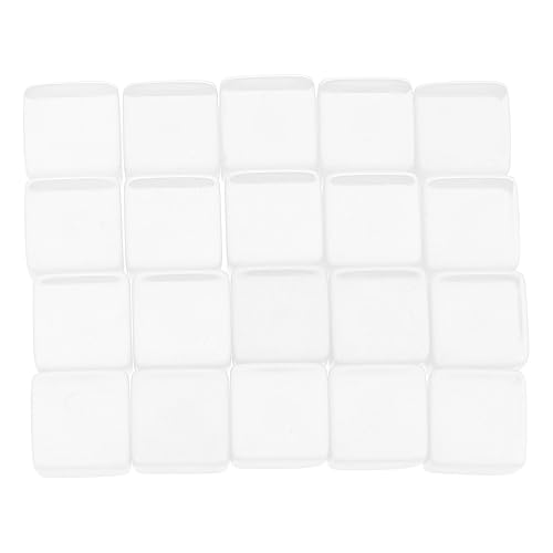 NAMOARLY 20 Stück Transparente lichtwürfel Board Games brettspiele Partyzubehör boardgame Präzisionswürfel Unterhaltungswürfel Spiel transparente Acrylwürfel von NAMOARLY