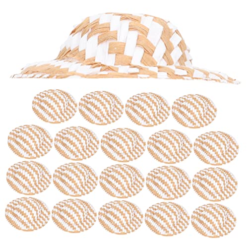 NAMOARLY 20 Stück geflochtener Strohhut Party Mini Puppe Dolly realistisch bastelset bastelzeug für weihnchtsdeko Weben Handwerk Hutverzierung kleine Hüte zum Basteln Stoff NAMOARLY 20 Stück geflochtener Strohhut Party Mini Puppe Dolly realistisch bastelset bastelzeug für weihnchtsdeko Weben Handwerk Hutverzierung kleine Hüte zum Basteln Stoff von NAMOARLY