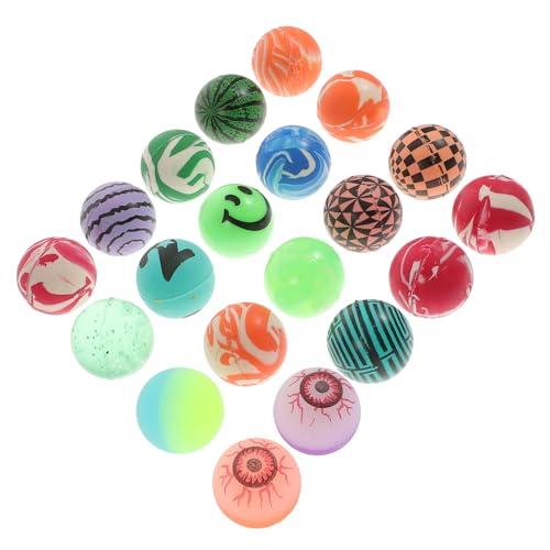 NAMOARLY 20 Stück springende Gläser flummies f�r hupfball für Odorless Bouncy Balls prallen Halloween-Hüpfbälle fliegen Augäpfel Hüpfball für Springender Ball von NAMOARLY