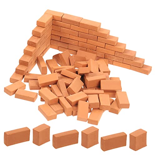 NAMOARLY 200 Stück Modellbausteine DIY Miniatur Bausteine Wandbausteine Miniatur DIY Bausteine Kinderbauspielzeug Mini Objekte Mikro Landschaftsbausteine Kunstbausteine ​​Aus von NAMOARLY
