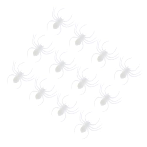 NAMOARLY Halloween-Spinne 20St Spinnen-Streichspielzeug Spinnen Ornament lebensechte Spinnenstütze Modell Spielzeuge Trick-Requisiten Halloween-Spielzeug Leuchtend falsche Spinne von NAMOARLY