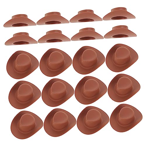 NAMOARLY 20Stücke Cowboyhüte aus Kunststoff Kleine Puppenhüte für Kreative Dekoration Bastelprojekte und Puppenhaus Dekoration für Partys NAMOARLY 20Stücke Cowboyhüte aus Kunststoff Kleine Puppenhüte für Kreative Dekoration Bastelprojekte und Puppenhaus Dekoration für Partys von NAMOARLY