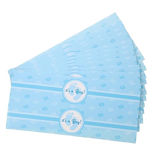 NAMOARLY 24 Stück Geschlecht Offenbaren Bay Dusche Aufkleber Geschlechtsidentifikationsaufkleber Für Babys -geschlechtsaufkleber Aufkleber Zum Aufdecken des Geschlechts Blue Plastik von NAMOARLY