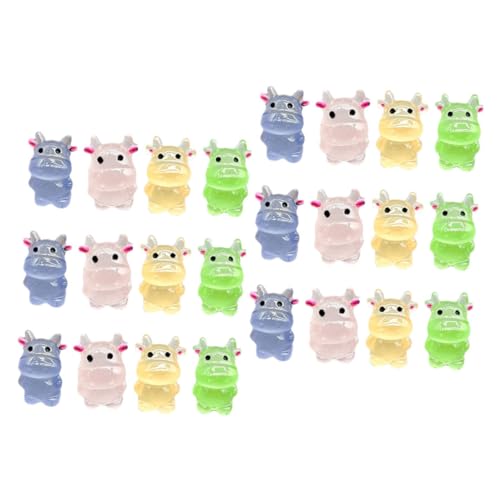 NAMOARLY Harz Miniatur Kuh Figuren Tier Ornamente 24pcs Tier Decor Für von NAMOARLY
