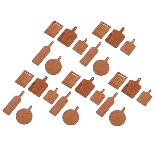 NAMOARLY 25 Stück Miniaturfutter Und Mit Hackingplatine Mini-puppenhaus- Puppenhauszubehör Mini-schneidebrett Mit Griff Hacking Board Mini Mini-küchenmodell Light Brown Hölzern NAMOARLY 25 Stück Miniaturfutter Und Mit Hackingplatine Mini-puppenhaus- Puppenhauszubehör Mini-schneidebrett Mit Griff Hacking Board Mini Mini-küchenmodell Light Brown Hölzern von NAMOARLY