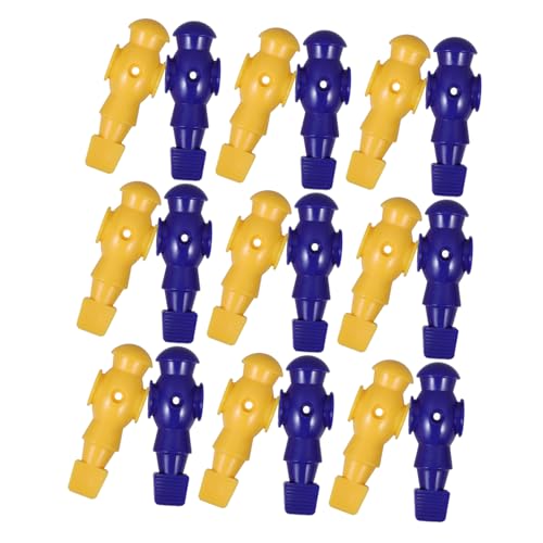 NAMOARLY 26 Stück Teiliges Foosball Spieler Kompatibel mit Standard Tischkicker aus Robustem Kunststoff in Leuchtendem Blau und Gelb Einfach Austauschbar für Schnellen Ersatz und von NAMOARLY