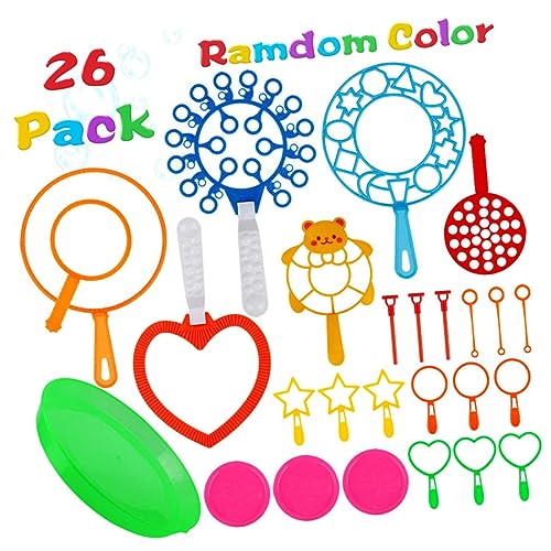 NAMOARLY 26 Stück Teiliges Seifenblasen Set Blaswerkzeug Sicher Langlebig für Outdoor Geburtstag Spaß für Jungen Mädchen Zufällige Farbe Zufällige Farbe NAMOARLY 26 Stück Teiliges Seifenblasen Set Blaswerkzeug Sicher Langlebig für Outdoor Geburtstag Spaß für Jungen Mädchen Zufällige Farbe Zufällige Farbe von NAMOARLY