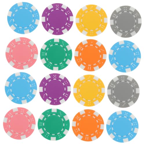 NAMOARLY 28 Stück Teiliges Farbiger aus Hochwertigem Material Stapelbar für Spieleabende und Turniere Praktische Spielmarkierungen für Pokerpartys und Gesellschaftsspiele von NAMOARLY