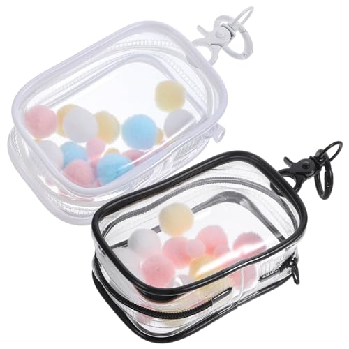 NAMOARLY 2Sätze Transparente Figurenpuppen Vitrine mit Reißverschluss Displaytasche für Puppen und Action Figuren für Sammler und Schmuckaufbewahrung von NAMOARLY
