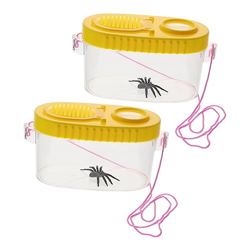 NAMOARLY 2St Insektenbetrachter lupenglas lupengläser für Insektenhaltung Insektenwelt Magnifier Fallen Fänger Fangset Multifunktionsboxen Vergrößerungskästchen Plastik Yellow NAMOARLY 2St Insektenbetrachter lupenglas lupengläser für Insektenhaltung Insektenwelt Magnifier Fallen Fänger Fangset Multifunktionsboxen Vergrößerungskästchen Plastik Yellow von NAMOARLY