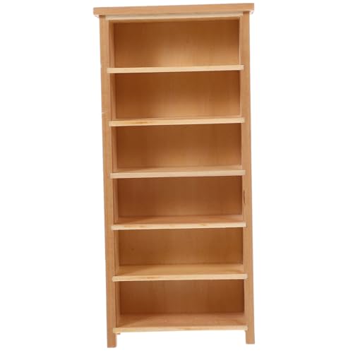 NAMOARLY 2st Mini Regal Lagerregal Couchtisch Mini- -holzmöbel Puppenhausmöbel-ausstellungsregal Miniatur-bücherregal Kleines Bücherregal Desktop-Mini-Rack Modelle Schrank Möbel Holz Birke von NAMOARLY