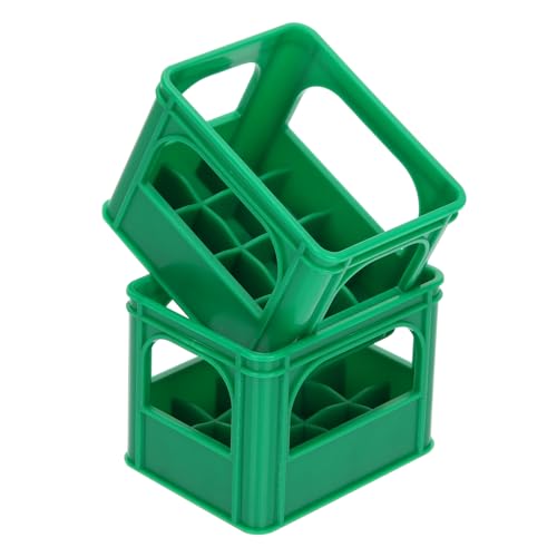 NAMOARLY 2Stücke Aufbewahrungskorb Mini House Lagerkorb aus Kunststoff für Puppenhaus und DIY Landschaft für Realistische Details und Charmante Dekorationen von NAMOARLY